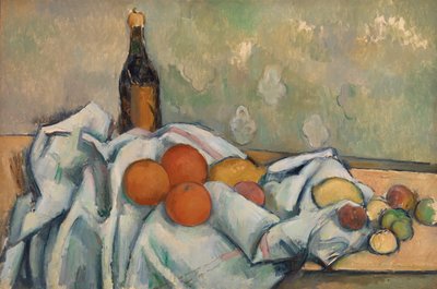 Bottle and Fruits, c.1890 by Paul Cézanne